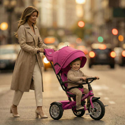 Bentley 6-in-1 Trike Stroller Tricycle Fuchsia Pink