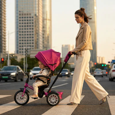 Bentley 6-in-1 Trike Stroller Tricycle Fuchsia Pink