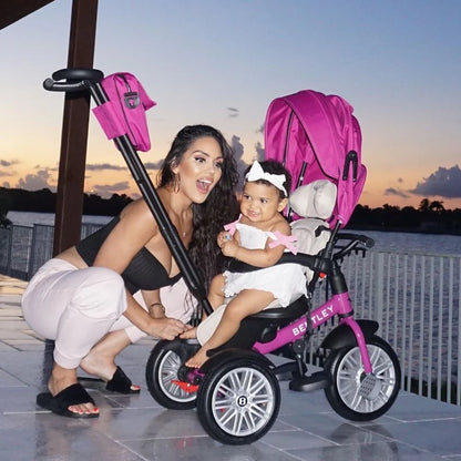 Bentley 6-in-1 Trike Stroller Tricycle Fuchsia Pink