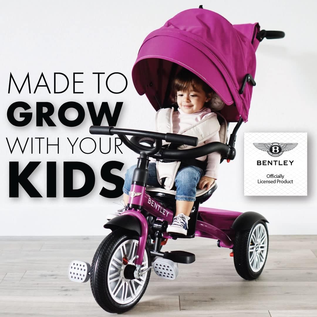 Bentley 6-in-1 Trike Stroller Tricycle Fuchsia Pink