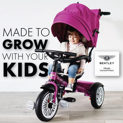 Bentley 6-in-1 Trike Stroller Tricycle Fuchsia Pink