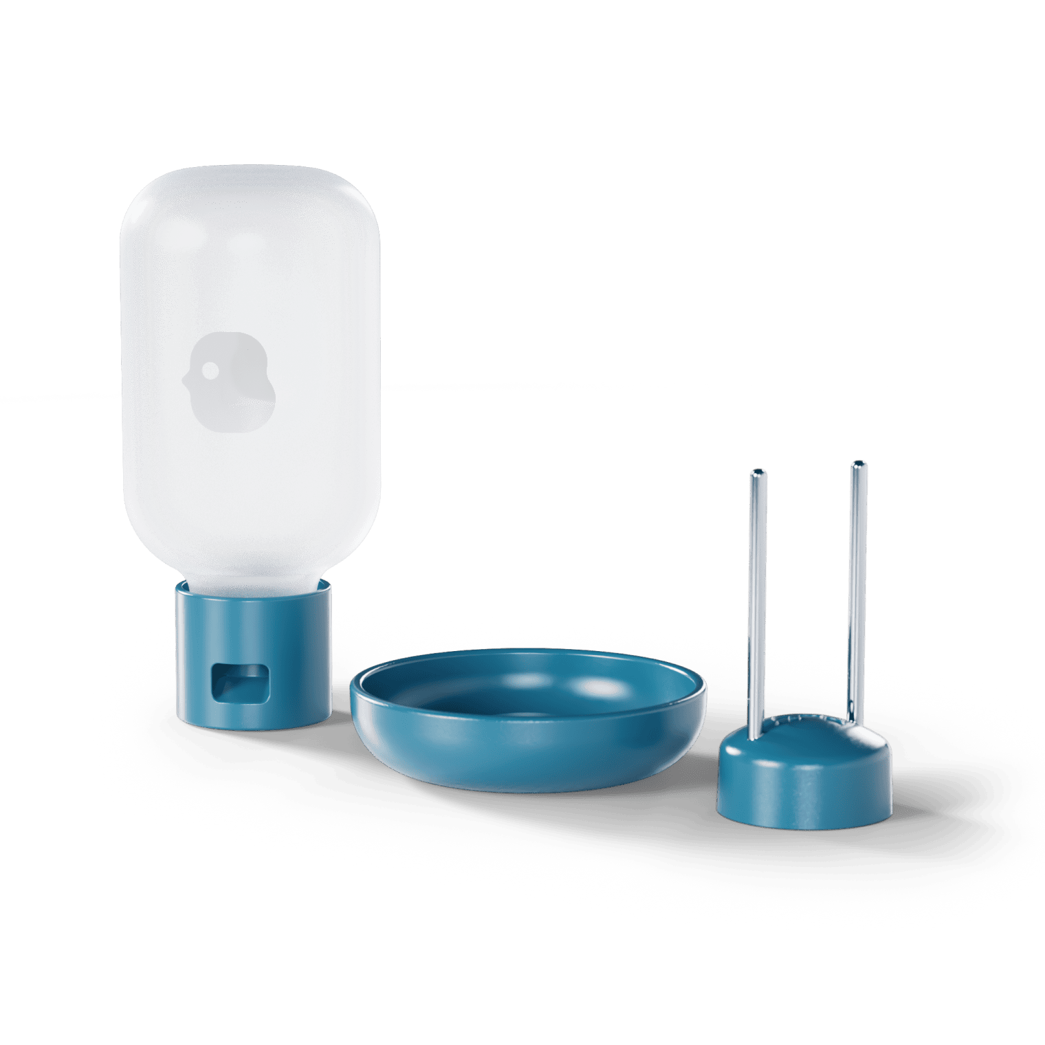 Birdbuddy 3-in-1 Nutrition Set for Smart Bird Feeder - Fruit Spike - Jelly Tray - Water Fountain Blue