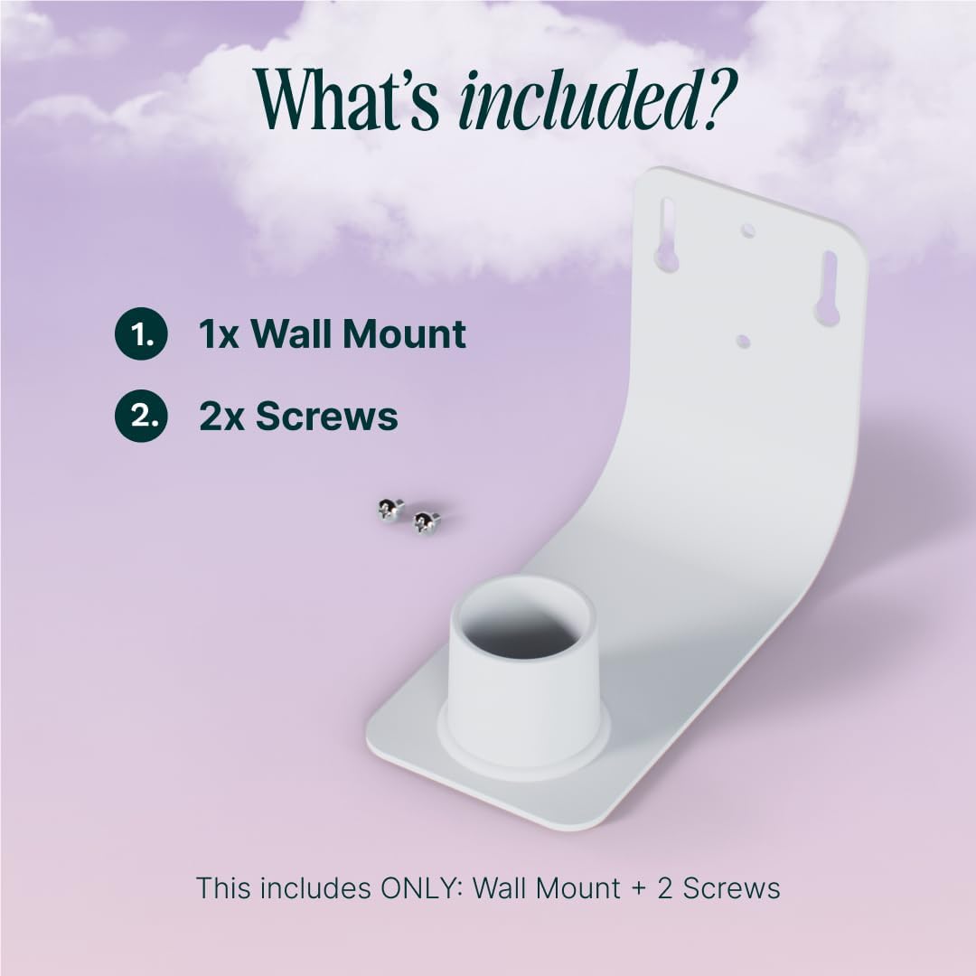 Birdbuddy Wall Mount for Smart Bird Feeder - 180° Spinning for Easy Refill White