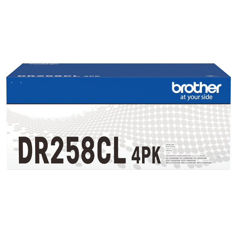 Brother DR258CL 4PK Drum Unit (4 Pack) for HL-L3240CDW, HL-L8240CDW Laser Printer