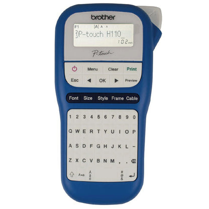 Brother P-Touch PTH110BW Durable Label Printer Blue & White