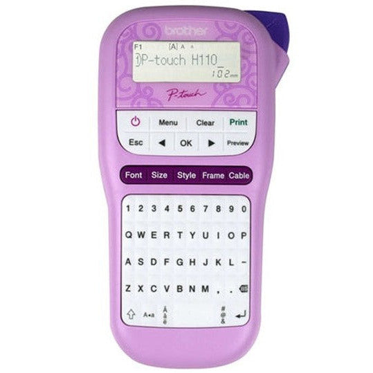 Brother PTH110PK Durable P-Touch Label Printer Pink