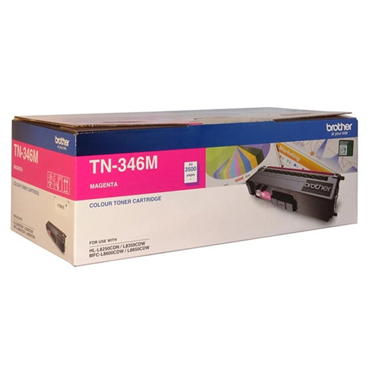Brother TN-346M Magenta High Yield TN346M Toner Cartridge for Laser Printers