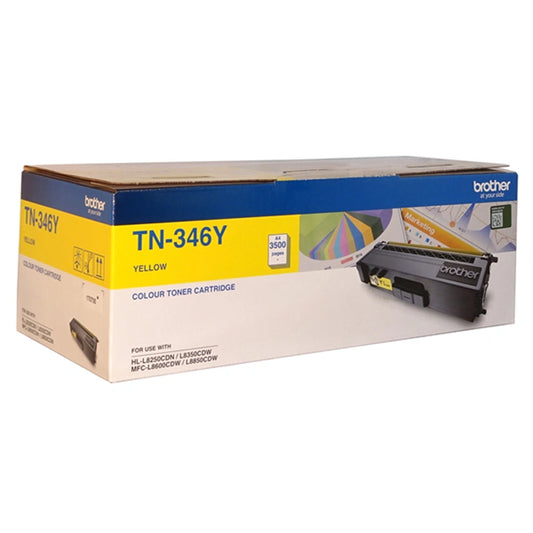 Brother TN-346Y Yellow High Yield TN346Y Toner Cartridge for Laser Printers