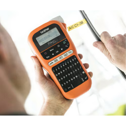 Brother PTE110VP P-Touch Industrial Durable Handheld Label Maker Printer