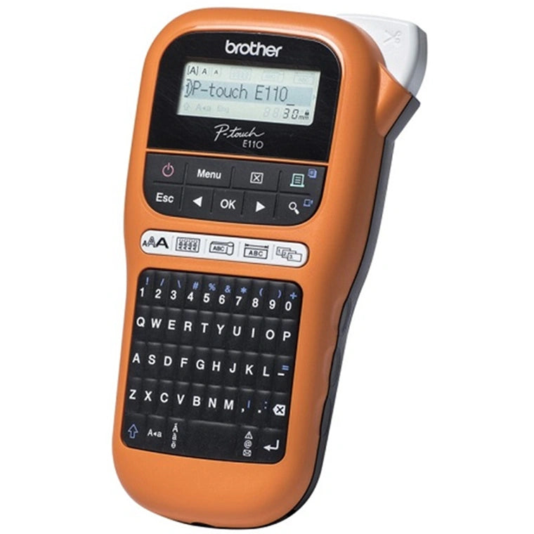 Brother PTE110VP P-Touch Industrial Durable Handheld Label Maker Printer