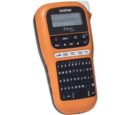 Brother PTE110VP P-Touch Industrial Durable Handheld Label Maker Printer