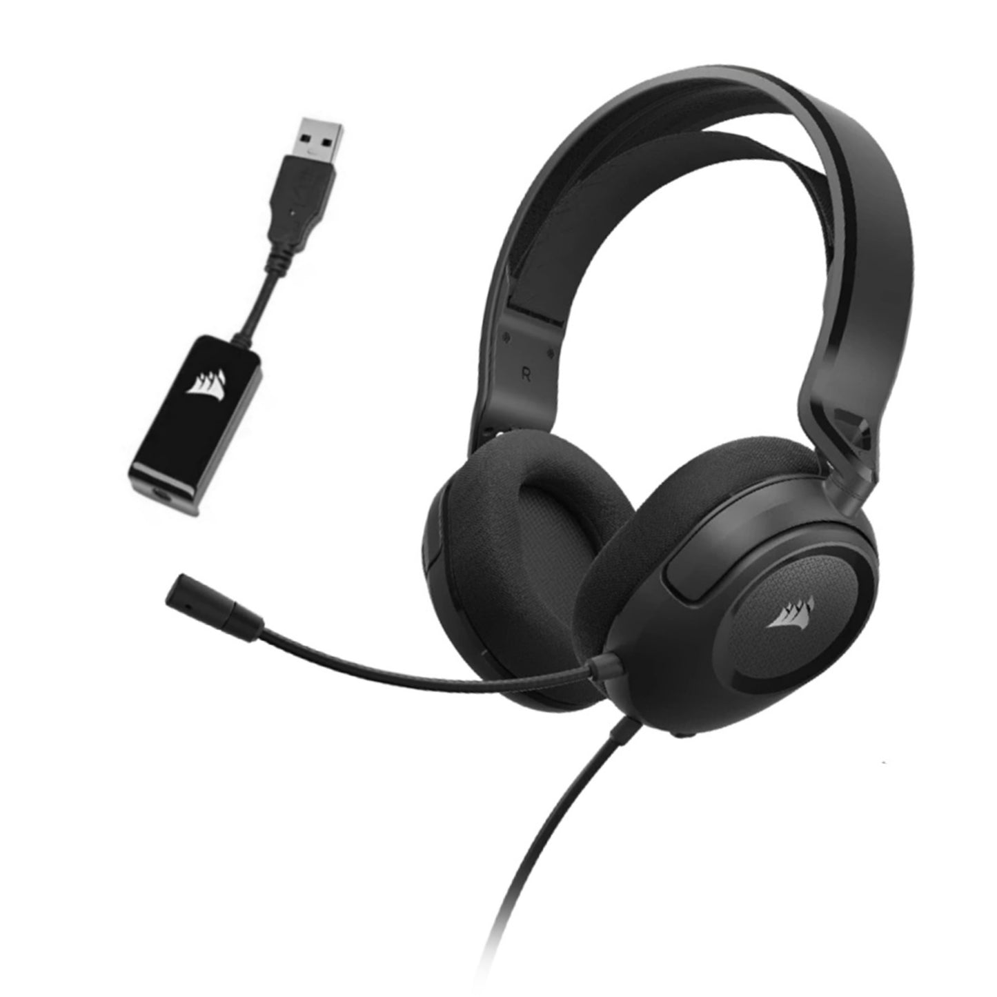 Corsair HS35 Surround V2 Gaming Headset with USB Adapter (Carbon)