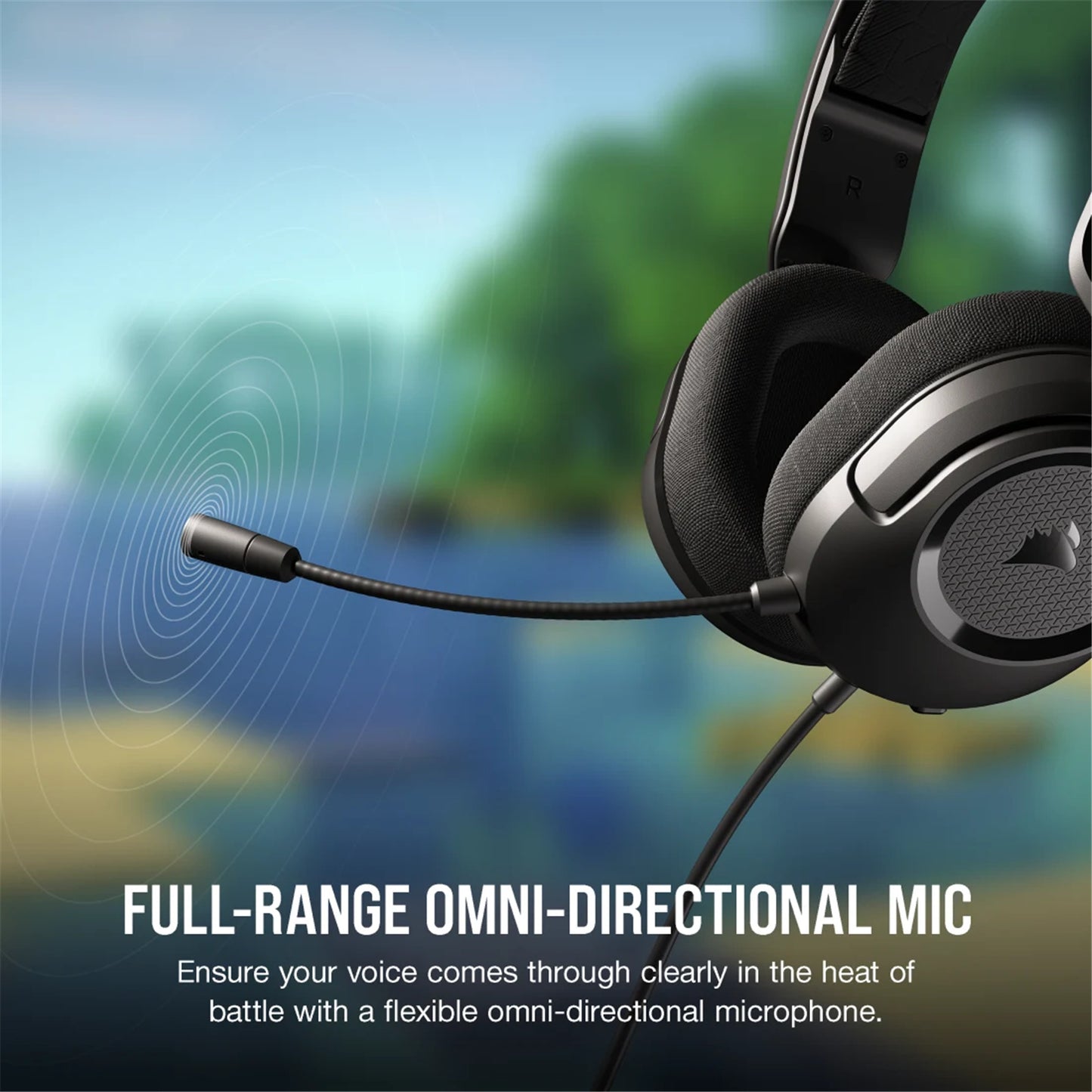 Corsair HS35 Surround V2 Gaming Headset with USB Adapter (Carbon)