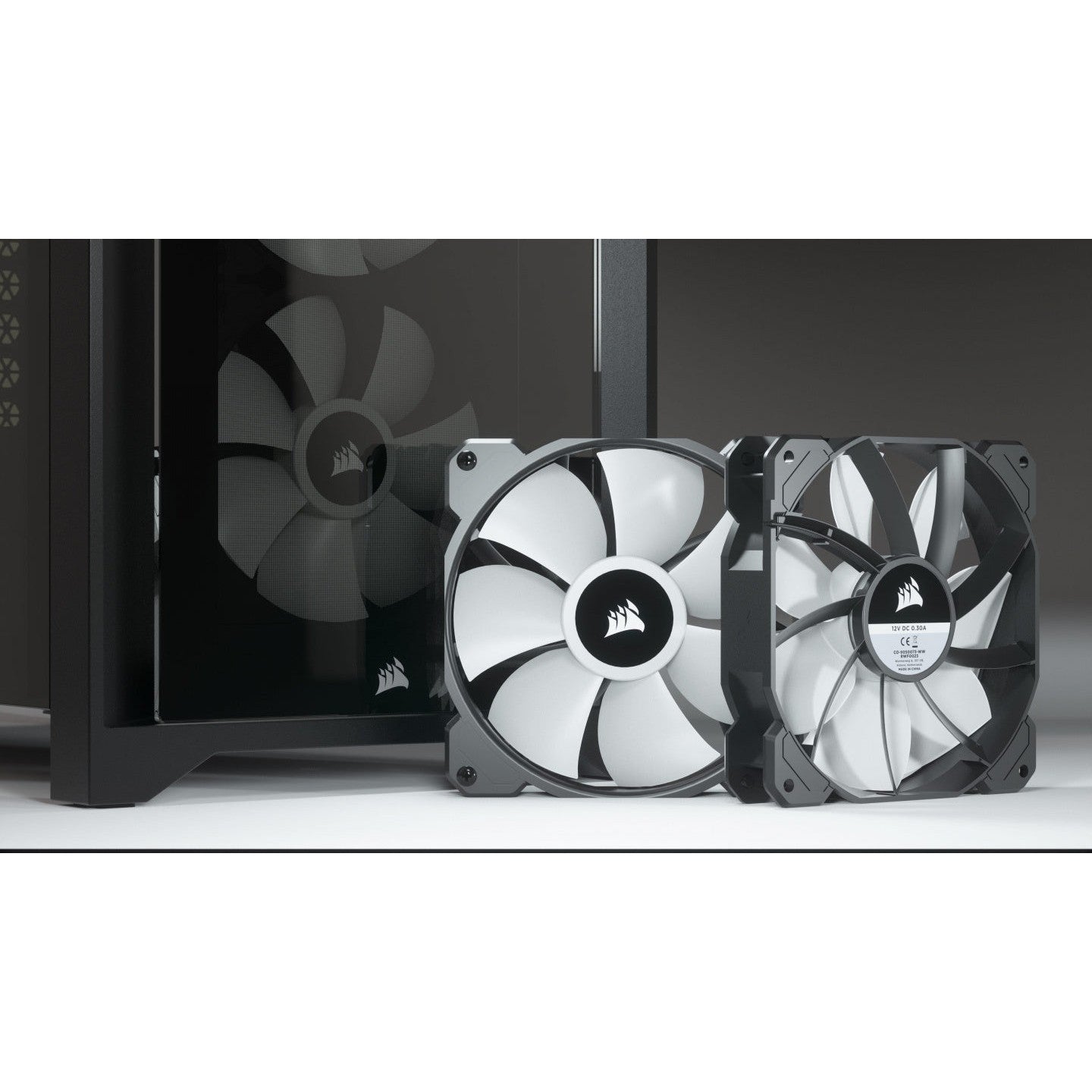 Corsair iCUE 4000X RGB ATX Mid-Tower Tempered Glass Gaming PC Case (White)