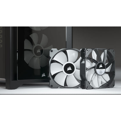 Corsair iCUE 4000X RGB ATX Mid-Tower Tempered Glass Gaming PC Case (White)