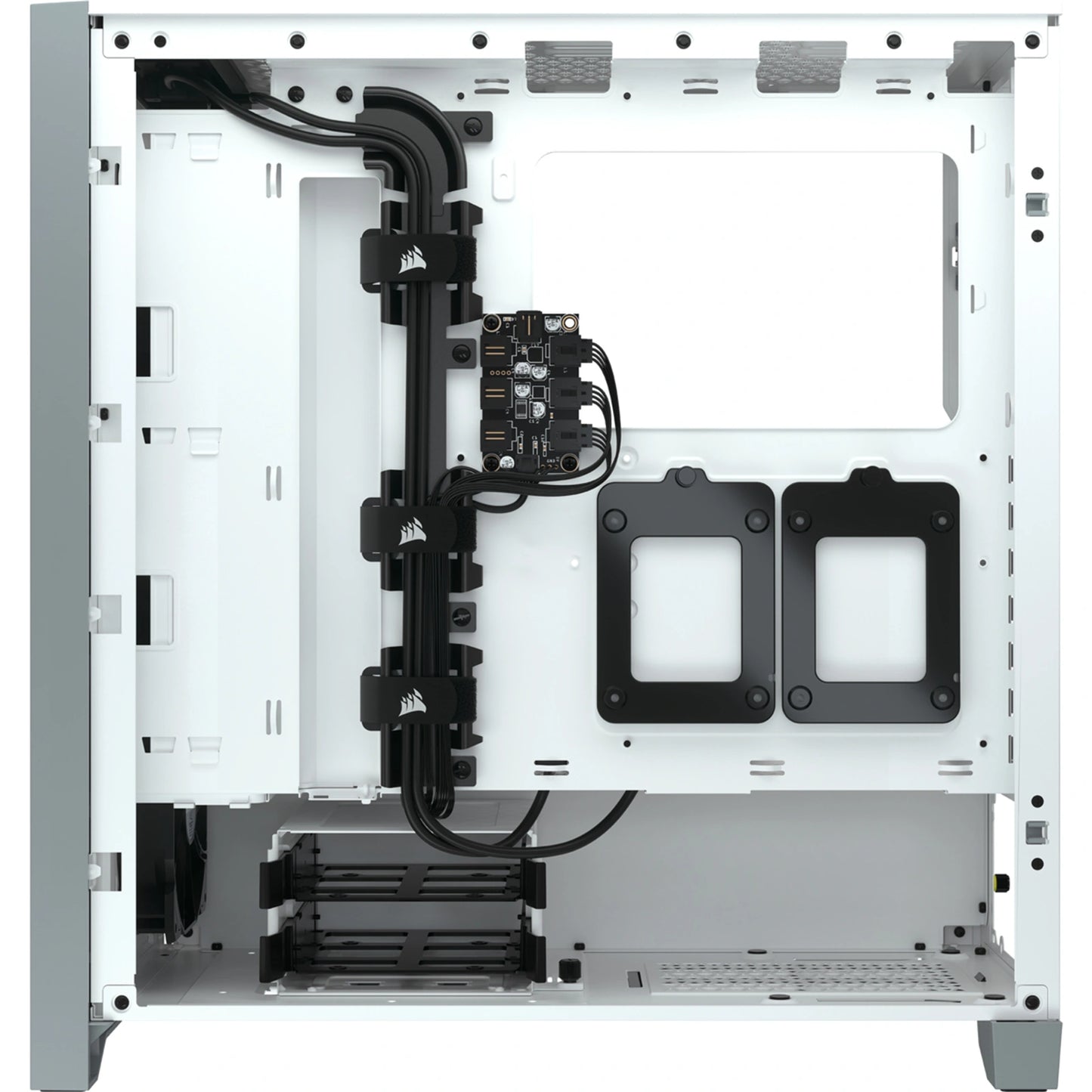 Corsair iCUE 4000X RGB ATX Mid-Tower Tempered Glass Gaming PC Case (White)