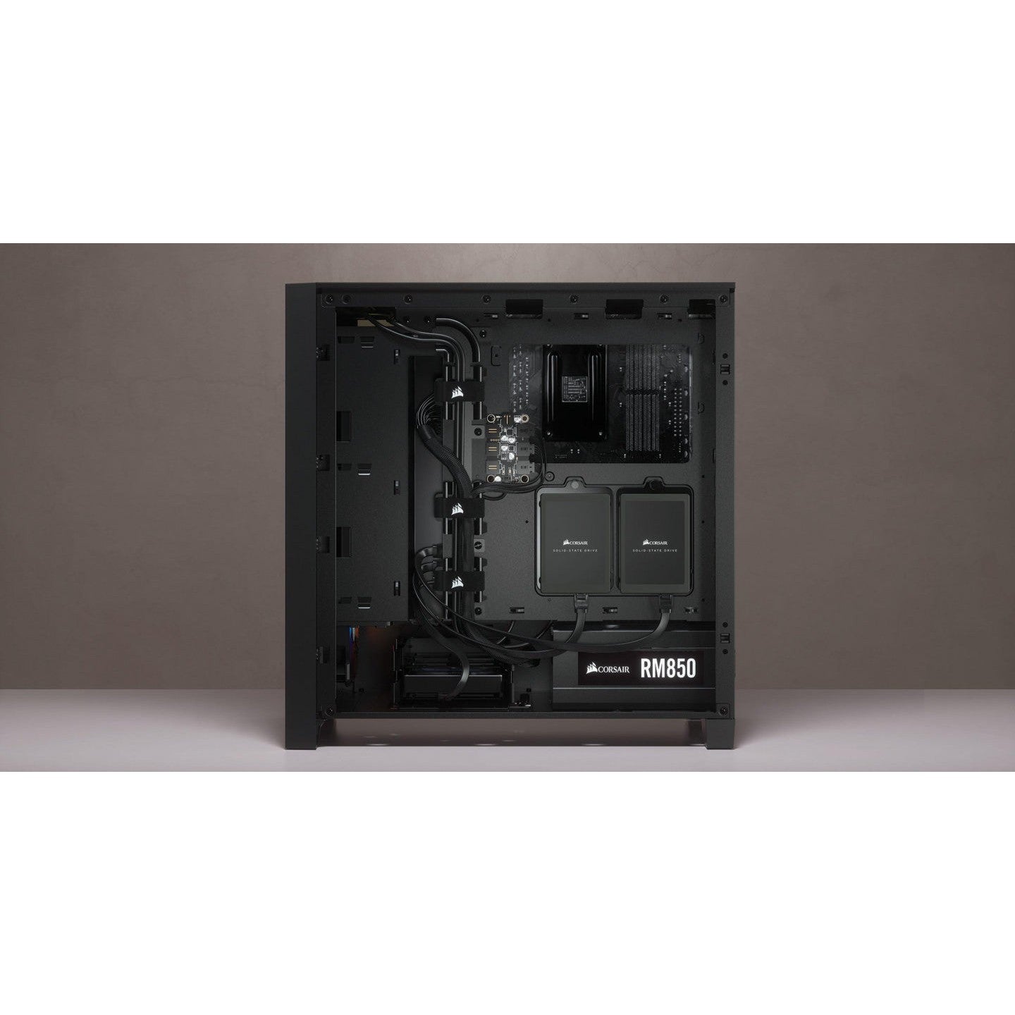 Corsair iCUE 4000X RGB ATX Mid-Tower Tempered Glass Gaming PC Case (White)
