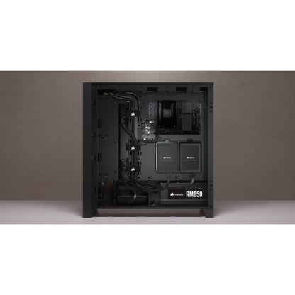 Corsair iCUE 4000X RGB ATX Mid-Tower Tempered Glass Gaming PC Case (White)