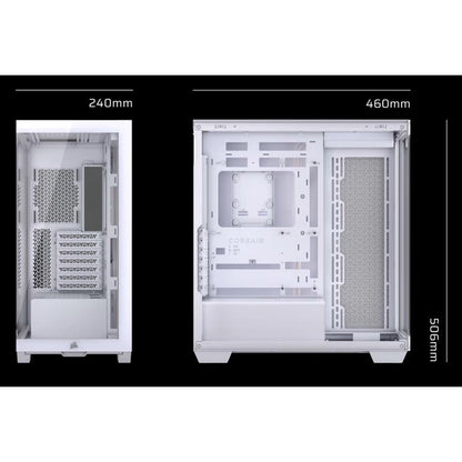Corsair 3500X Mid-Tower Gaming PC Case Tempered Glass (White)