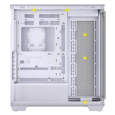 Corsair 3500X Mid-Tower Gaming PC Case Tempered Glass (White)