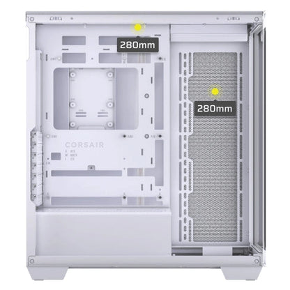 Corsair 3500X Mid-Tower Gaming PC Case Tempered Glass (White)