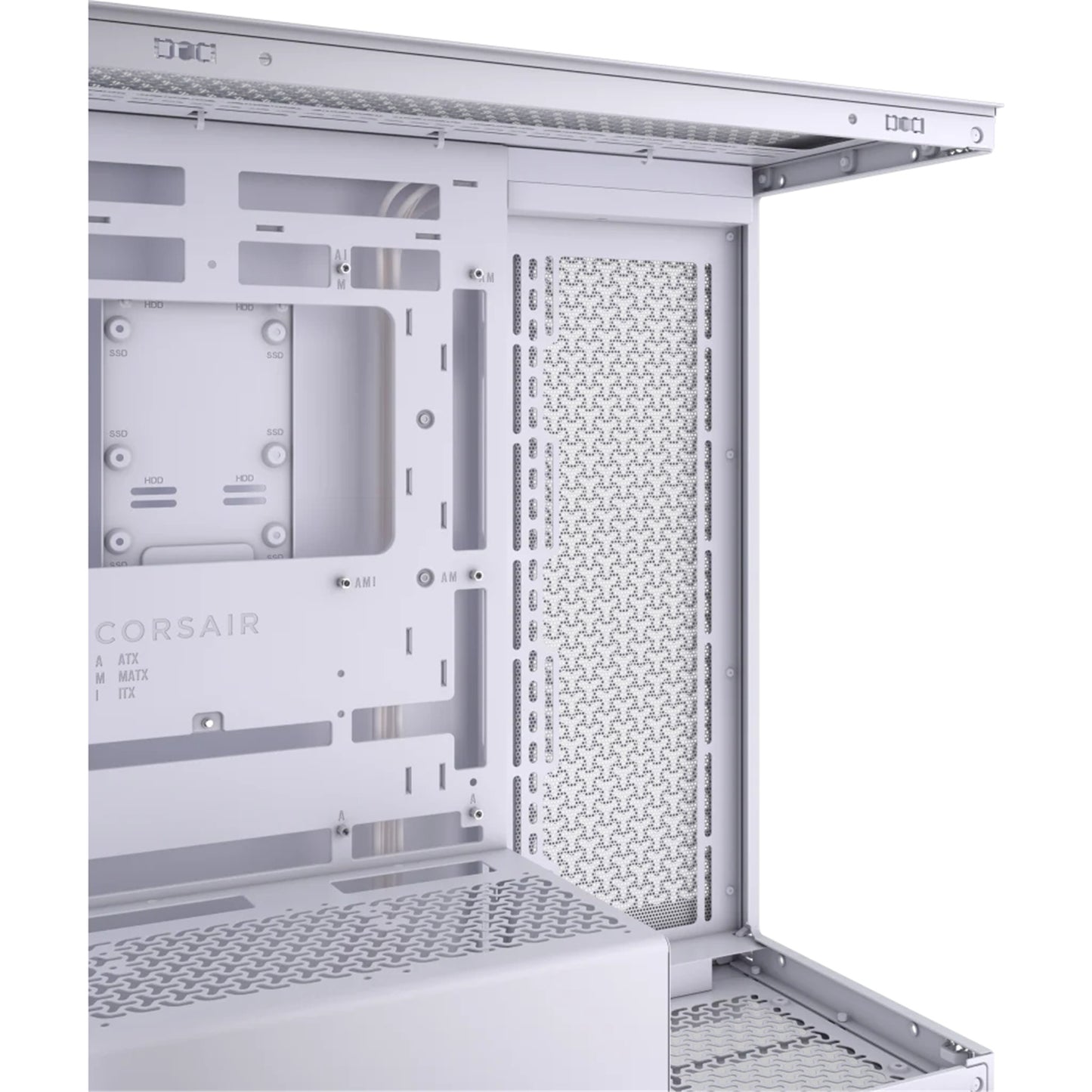 Corsair 3500X Mid-Tower Gaming PC Case Tempered Glass (White)