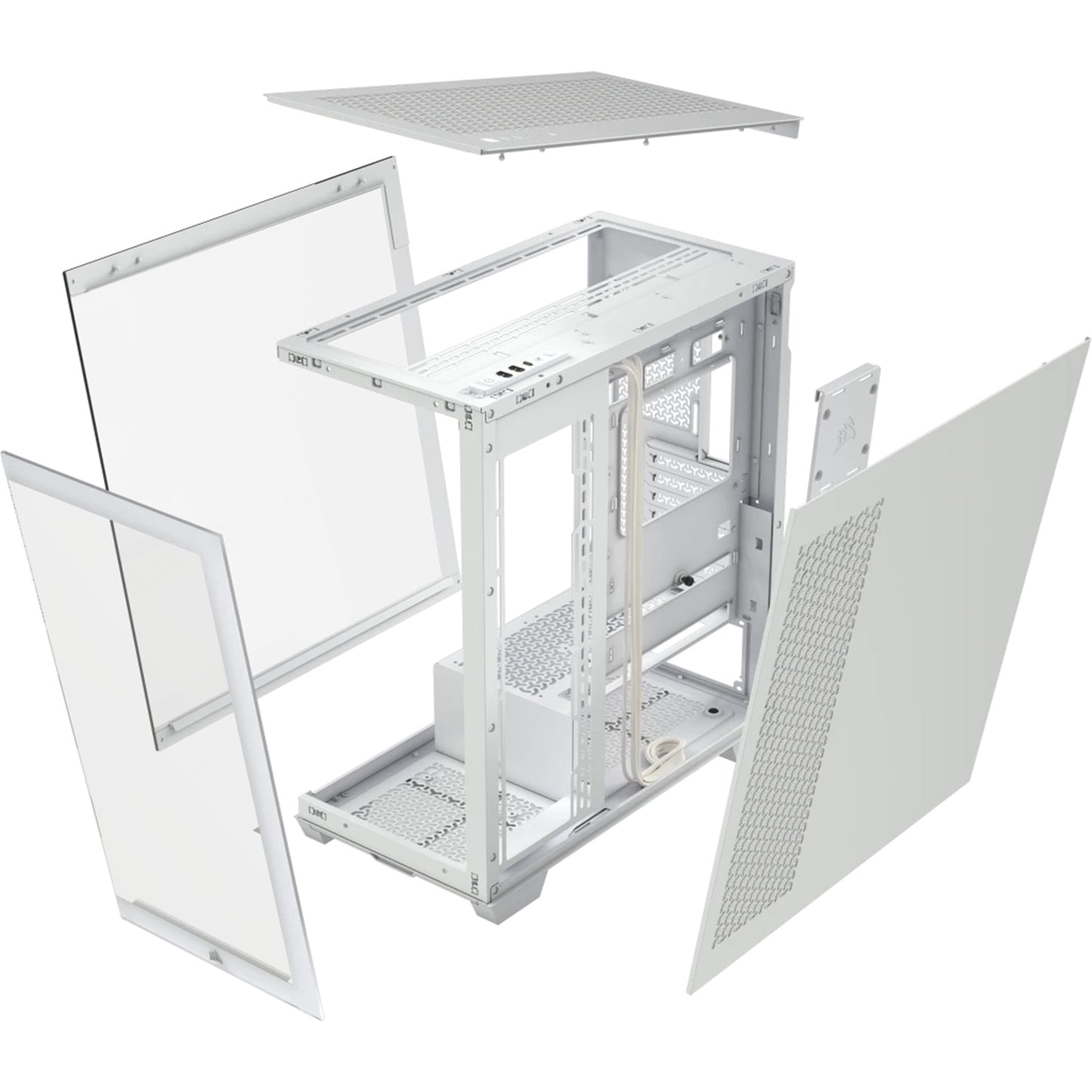 Corsair 3500X Mid-Tower Gaming PC Case Tempered Glass (White)