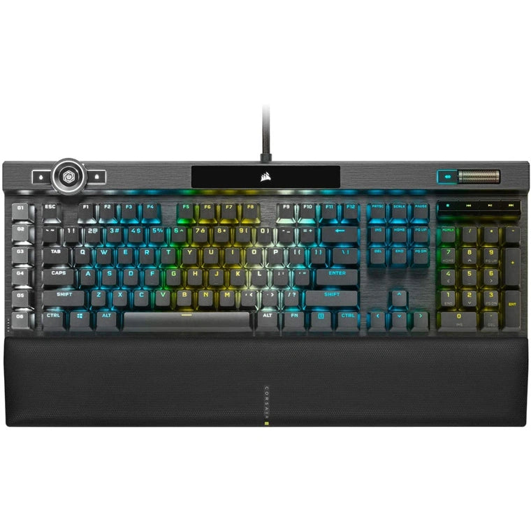 Corsair K100 RGB Mechanical Gaming Keyboard with Backlit RGB LED Keys (Black)