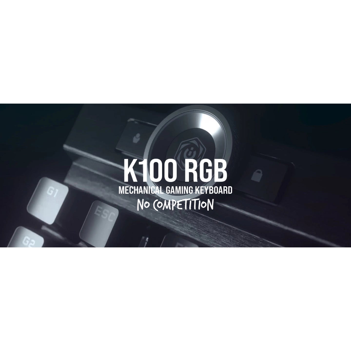 Corsair K100 RGB Mechanical Gaming Keyboard with Backlit RGB LED Keys (Black)