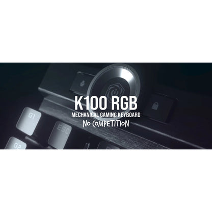 Corsair K100 RGB Mechanical Gaming Keyboard with Backlit RGB LED Keys (Black)
