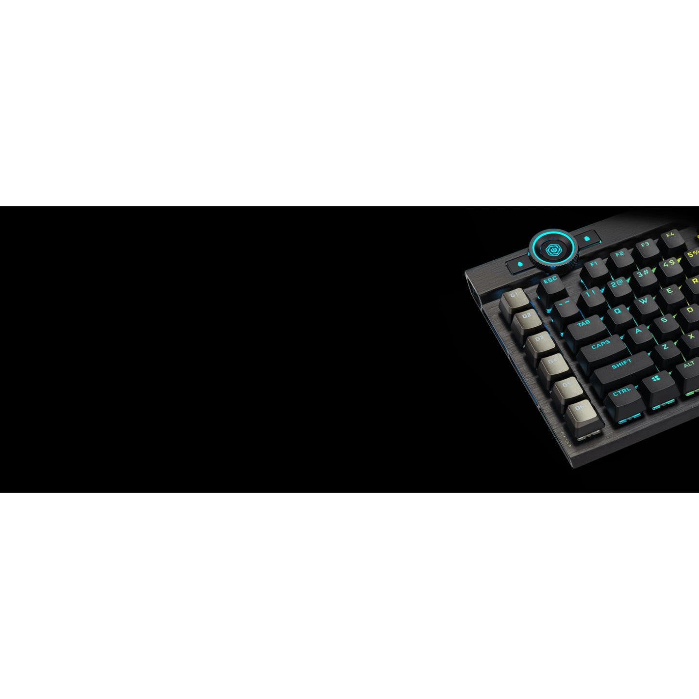 Corsair K100 RGB Mechanical Gaming Keyboard with Backlit RGB LED Keys (Black)