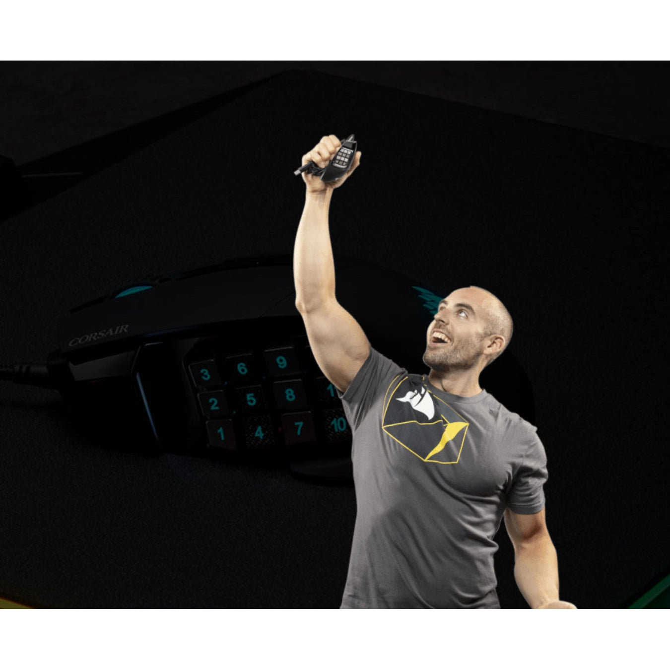 Corsair Gaming Scimitar Elite RGB MOBA/MMO Optical PC Gaming Mouse (Black)