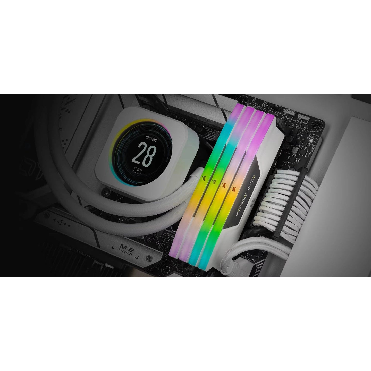 Corsair Vengeance RGB 32GB (2x16GB) DDR5 Desktop PC Memory RAM Kit