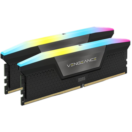 Corsair Vengance RGB 32GB 2x16GB DDR5 DIMM CL36 Desktop RAM Kit Black