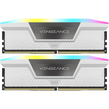 Corsair Vengeance RGB 32GB (2x16GB) DDR5 DIMM CL36 Desktop RAM (White)