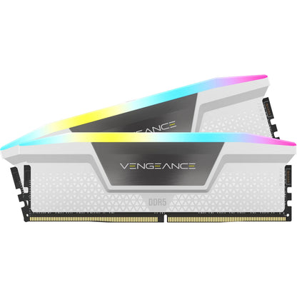 Corsair Vengeance RGB 32GB (2x16GB) DDR5 DIMM CL36 Desktop RAM (White)