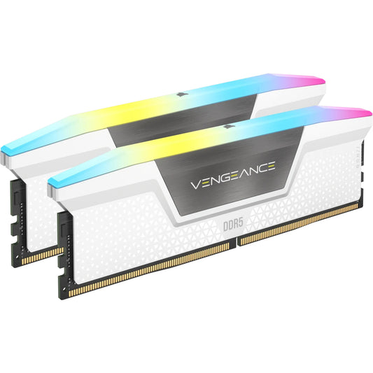 Corsair Vengeance RGB 32GB (2x16GB) DDR5 DIMM CL36 Desktop RAM (White)