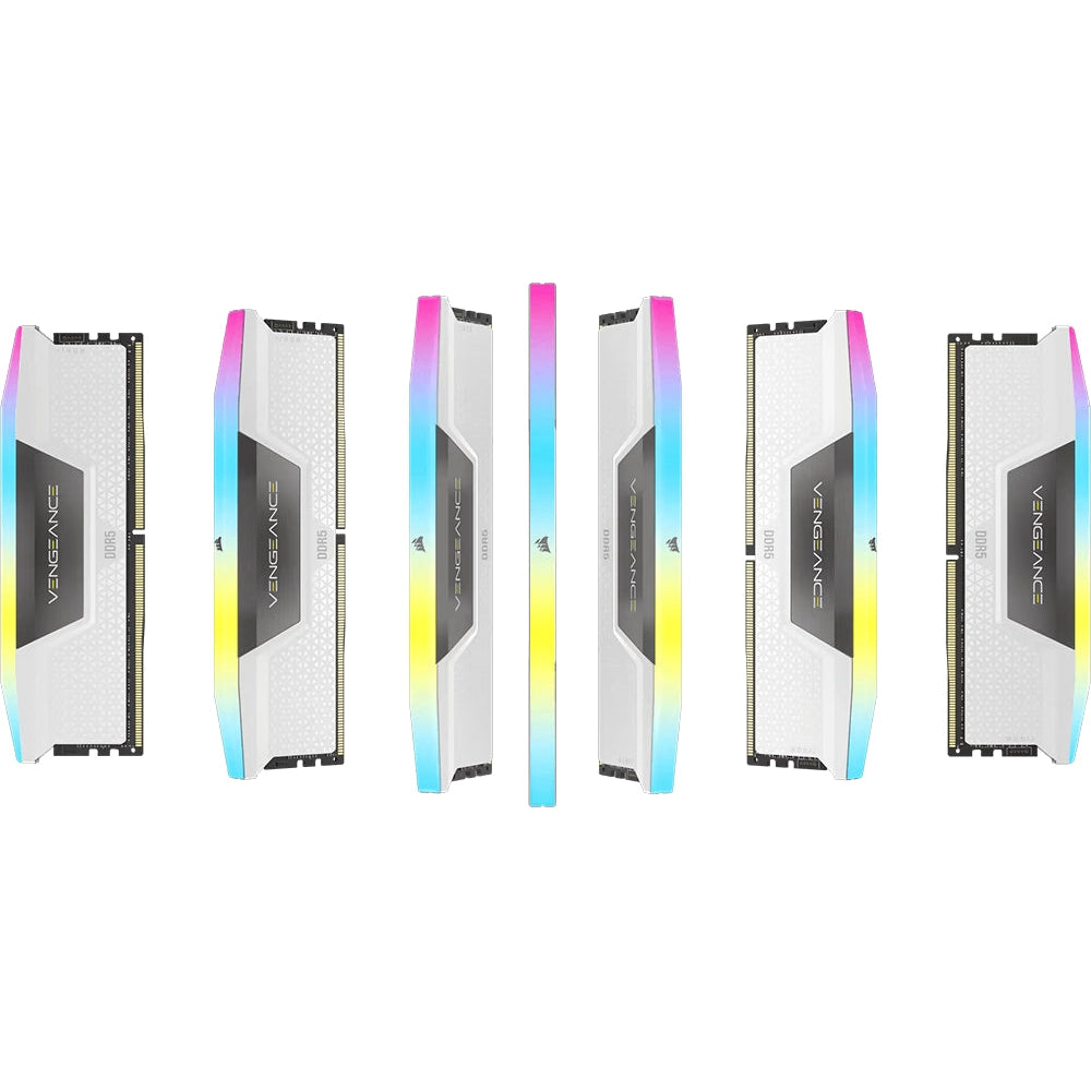 Corsair Vengeance RGB 32GB (2x16GB) DDR5 DIMM CL36 Desktop RAM (White)