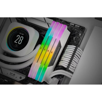 Corsair Vengeance RGB 32GB (2x16GB) DDR5 DIMM CL36 Desktop RAM (White)
