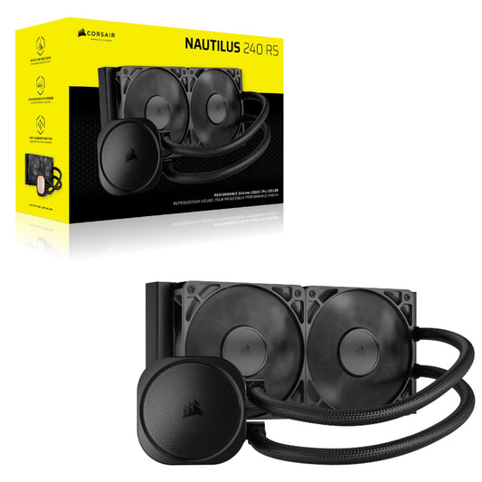 Corsair Nautilus 240 Radiator Liquid CPU Cooler - 240mm (Black)