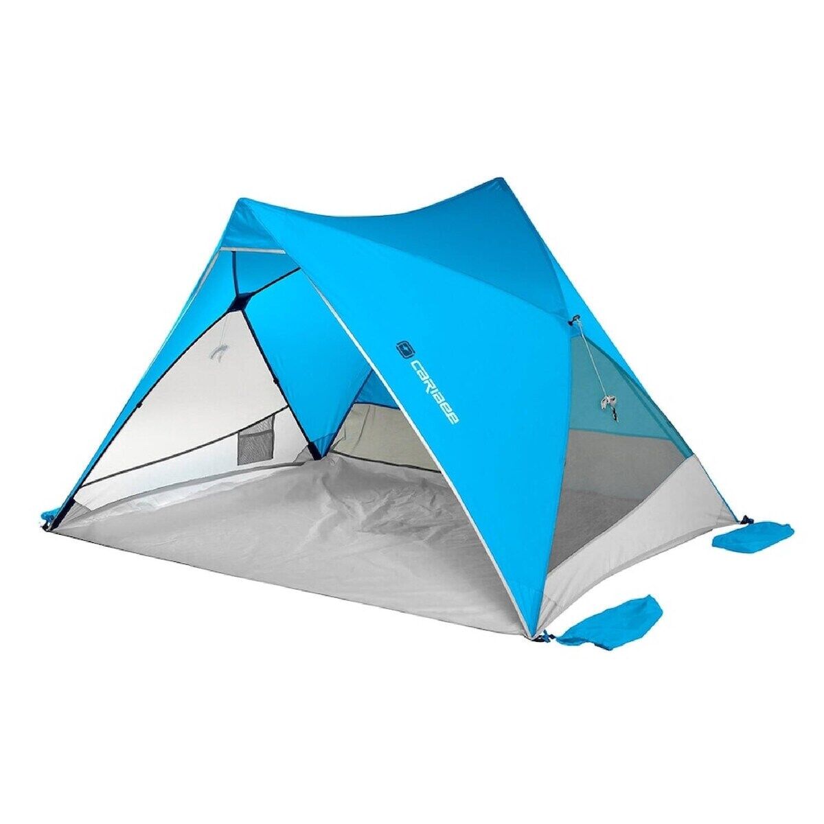 Caribee Collaroy UPF 50+ Family Beach Shelter Tent Sunshade Lagoon Blue