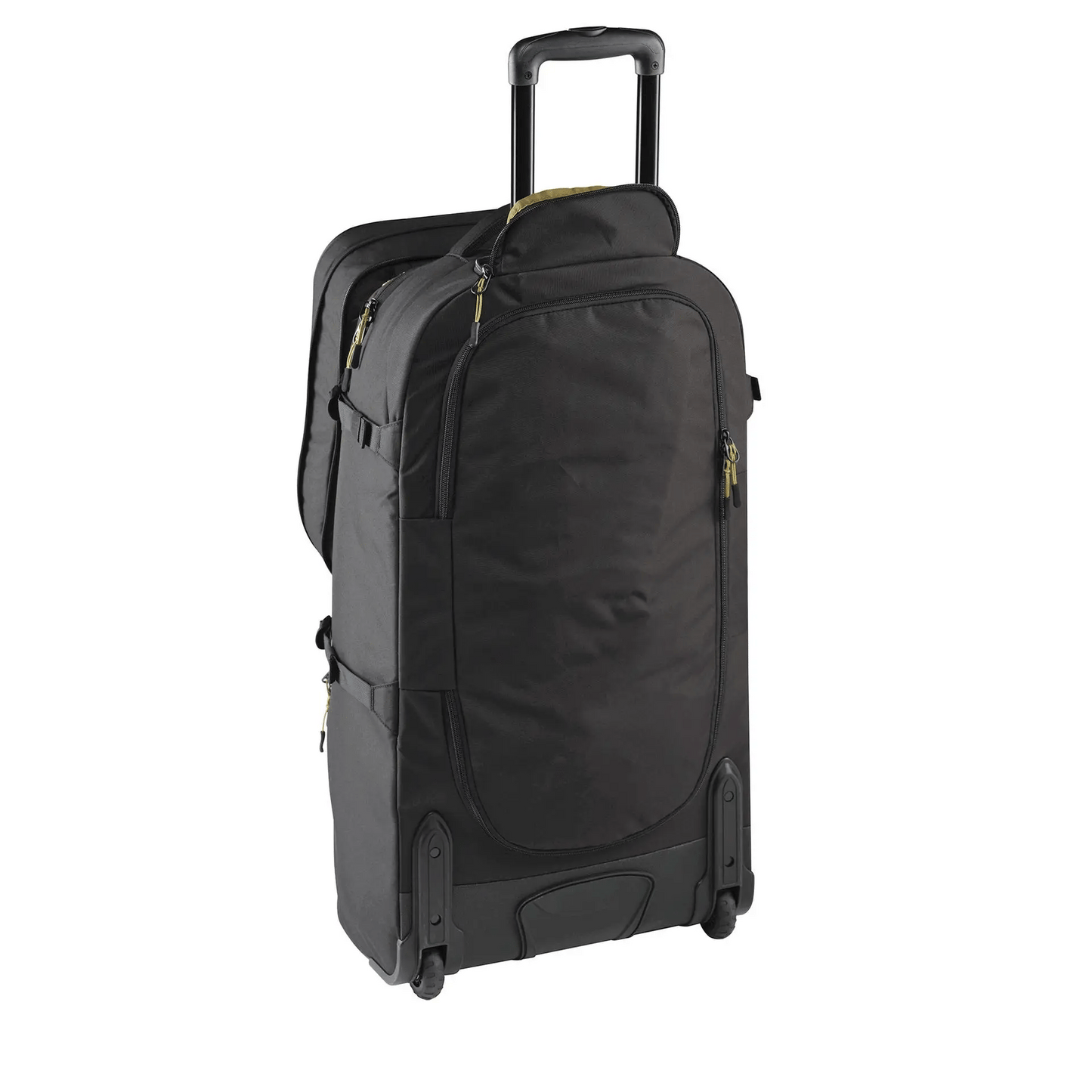 Caribee Nomad 80 Hybrid Wheel Trolley Wheeled Travel Pack Backpack 80L Black