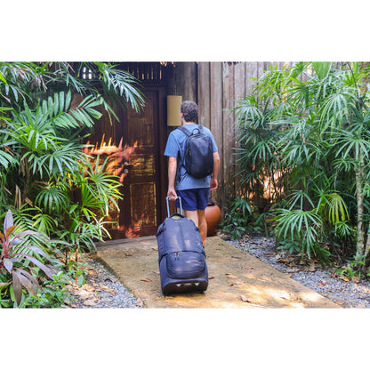 Caribee Nomad 80 Hybrid Wheel Trolley Wheeled Travel Pack Backpack 80L Black