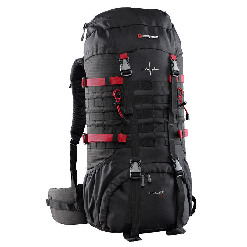 Caribee Pulse 65 Hiking Trekking Rucksack Backpack 65 Litre Black