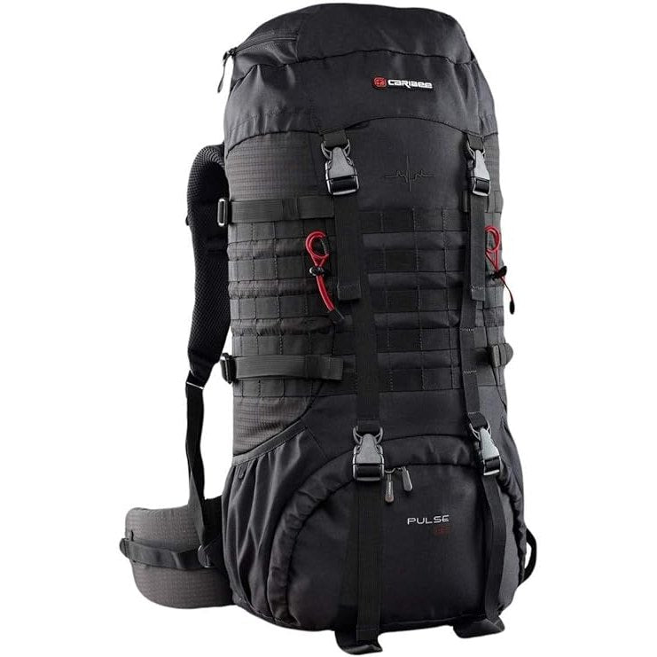 Caribee Pulse 65 Hiking Trekking Rucksack Backpack 65 Litre Black