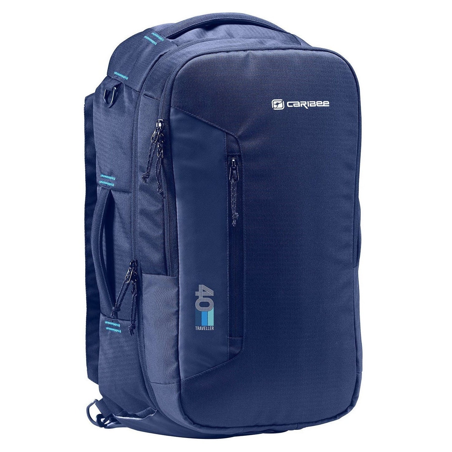 Caribee Traveller 40 Carry-On Backpack Travel Bag 40L Navy Blue