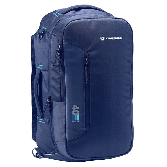 Caribee Traveller 40 Carry-On Backpack Travel Bag 40L Navy Blue