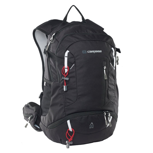 Caribee Trek 32L Adventure Trekking Pack Daypack Backpack (Black)