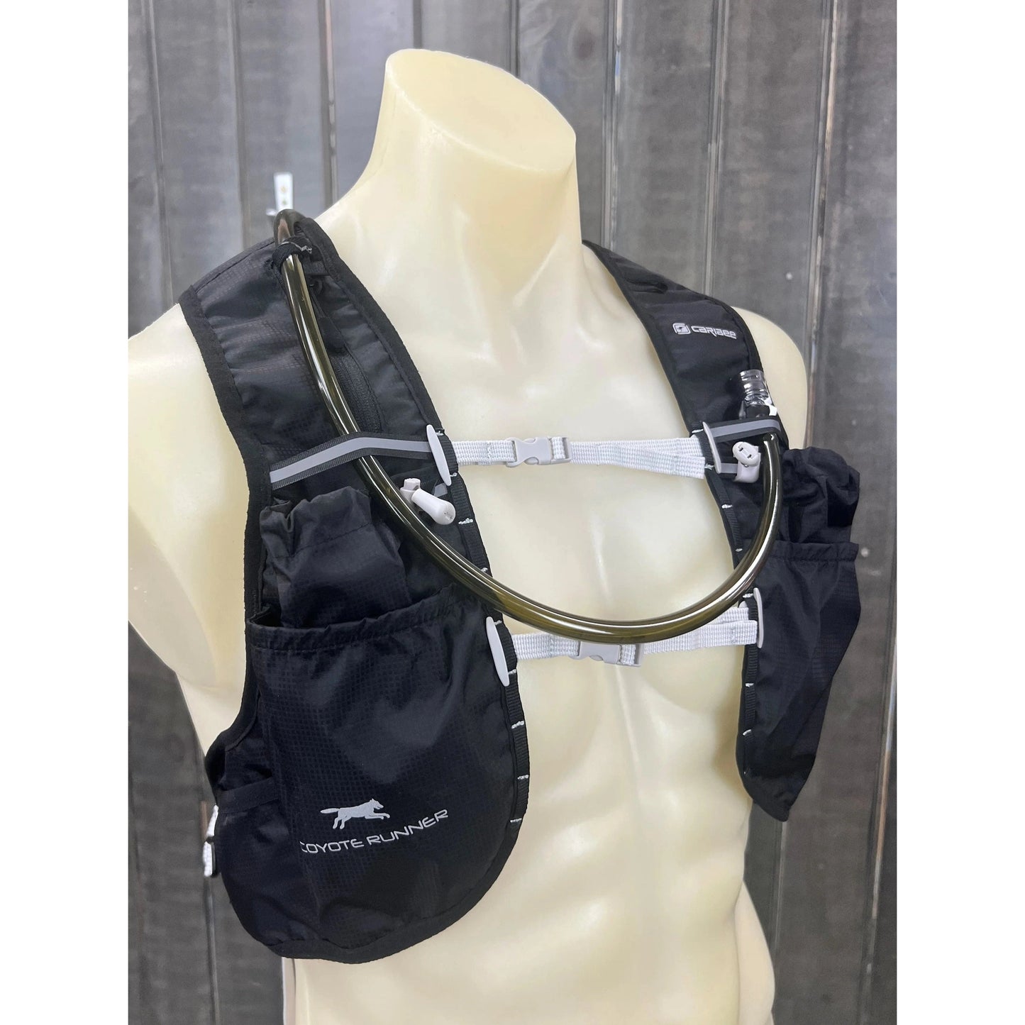 Caribee Coyote Runner 2L Hydration Running Vest Backpack (Black)