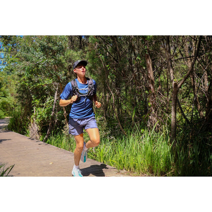 Caribee Coyote Runner 2L Hydration Running Vest Backpack (Navy/Hydro Blue)